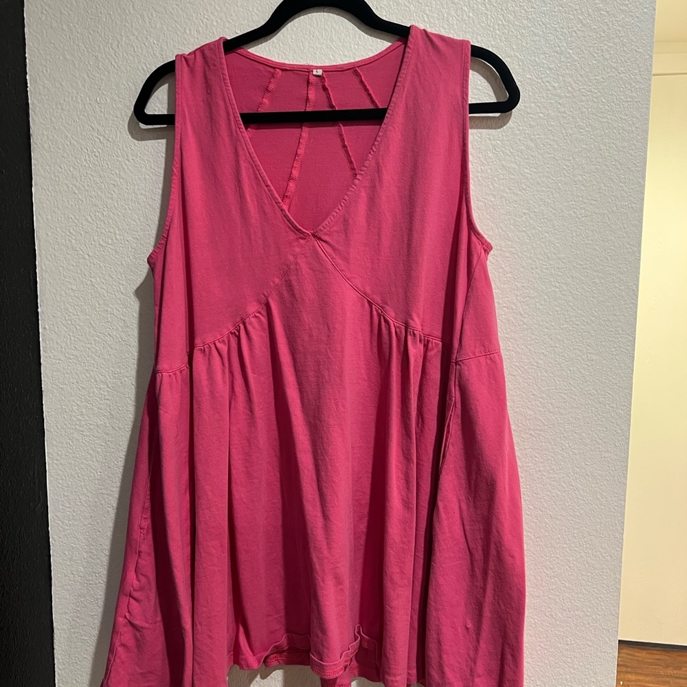 Pink Sleeveless Women's Top